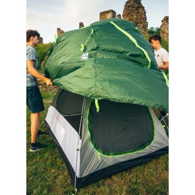 14. Husky BIZAM 2 PLUS two-person camping tent, 145 x 290 x 120 cm, 3.6 kg green