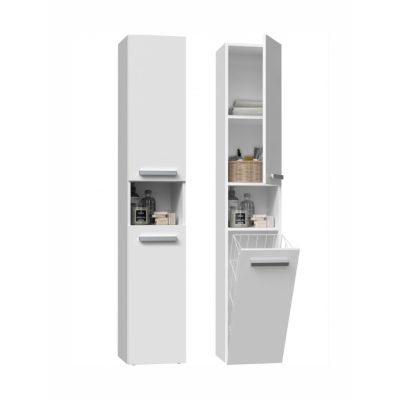 4. Bathroom cabinet NEL III 31x30xH174 matt white