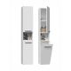 4. Bathroom cabinet NEL III 31x30xH174 matt white