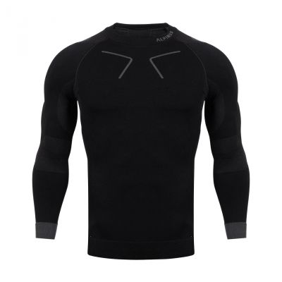 2. Alpinus Tactical Base Layer Thermoactive Shirt Black and Gray M GT43219