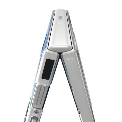 4. Spigen AirSkin MagFit Case for Samsung Galaxy Z Flip 8 - Clear and White