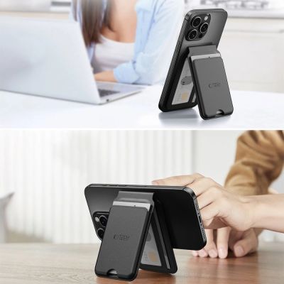 5. Tech-Protect MagWallet Stand MagSafe Universal Case - Black