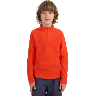 Fleece sweatshirt for boy 4F M058 red 4FJWAW25UFLEM058 62S
