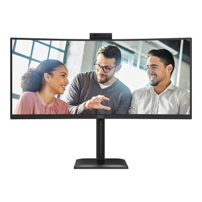 6. AOC monitor 86.3 cm (34") CU34E4CW 21:09 2xHDMI+DP+USB-C+Webcam Curv.