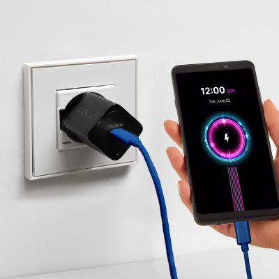 8. SBS TECABLETISSUETCCB USB-C - USB-C 1.5m 60W braided cable - blue