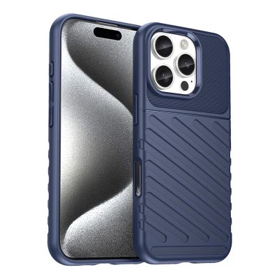 Thunder Case for iPhone 16e / 17e silicone armor cover - blue