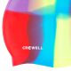 4. Crowell Multi-Flame-10 Silicone Swimming Cap
