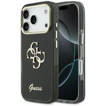 Guess IML 4G Script Metal case for iPhone 17 Pro - black