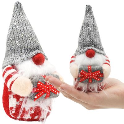 5. DECORATIVE GNOME 15CM GREY BOY