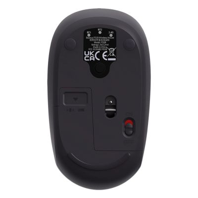 2. Baseus F01B 2.4GHz Wireless Mouse + Bluetooth 3.0 + 5.0 - Gray