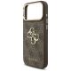 6. Guess 4G Big 4G Classic Logo Big Strap Metal Buttons Case for iPhone 17 Pro Max - Brown