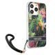 4. Guess GUHCP13LHFLSB iPhone 13 Pro / 13 6.1" blue/blue hardcase Flower Strap