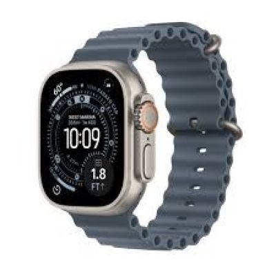 Apple Watch Ultra 3 GPS + Cellular 49mm Natural Titanium Case with Anchor Blue Ocean Band
