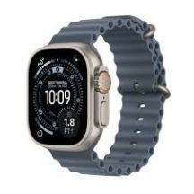 Apple Watch Ultra 3 GPS + Cellular 49mm Natural Titanium Case with Anchor Blue Ocean Band