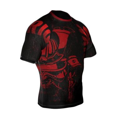 The "Warrior" compression rashguard is made of DBX MORE DRY M material.