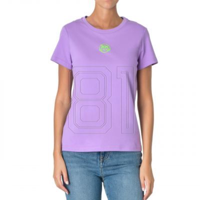 16. Pinko Logo Bussolotto T-shirt W 100355A0KO