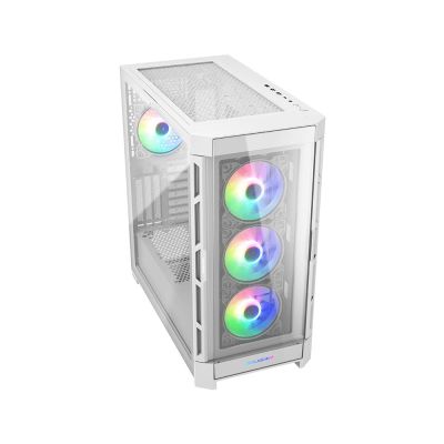 11. Cougar Gaming Duoface Pro RGB Case - Midi Tower - PC - White - ATX - EATX - Micro ATX - Mini-ITX - SSI CEB - Metal - Tempered Glass - Gaming