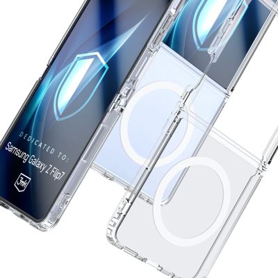 6. 3mk Armor MagCase for Samsung Galaxy Z Flip 7 - Transparent