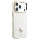 4. Guess Saffiano Small 4G & Classic Logo MagSafe case for iPhone 17 Pro Max / 18 Pro Max - beige