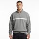 Calvin Klein Zip Fleece Hoodie Logo Tape Grey Heather - LZ04RE285G-P7E