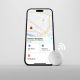 5. SBS Track My Circle locator compatible with Apple Find My set of 4 - white