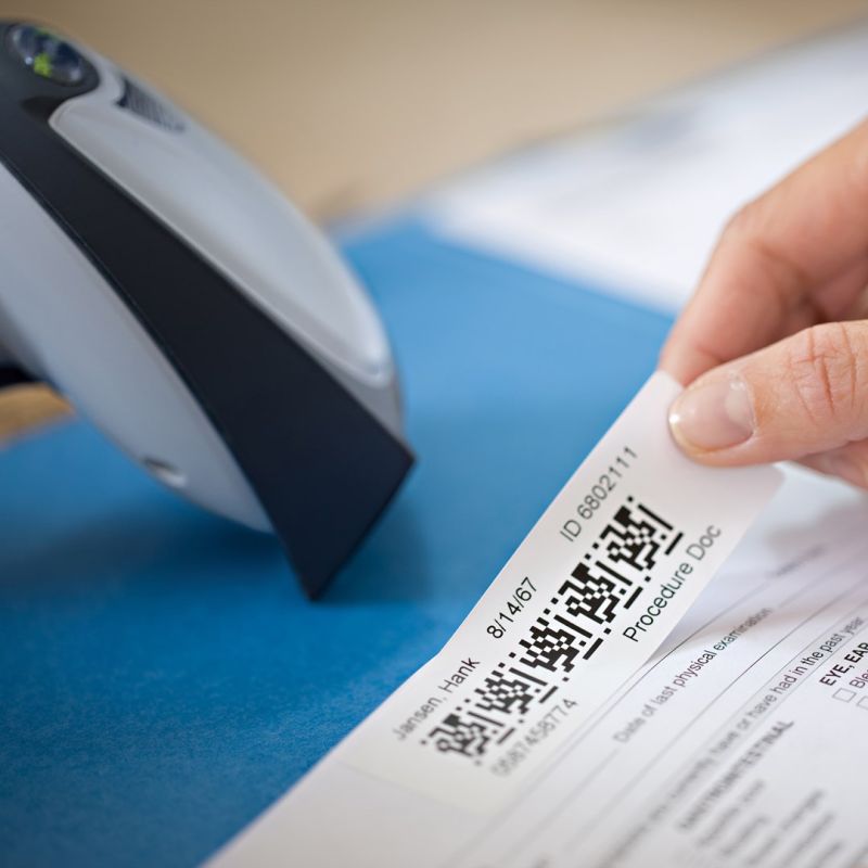 13. Advantage pack/12 roll of 13 labels 28x89 white