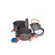 6. Fire-Maple Feast 4-Orange Camping Cookware Set