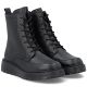 4. Women's leather ankle boots with platform, black, Rieker 70410-00
