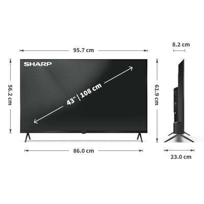 8. Sharp 43HL4265E 109.2 cm (43") 4K Ultra HD Smart TV Wi-Fi Black