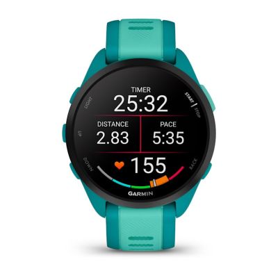 2. Garmin Forerunner 165 Music AMOLED 43mm Turquoise Aqua Sports Watch