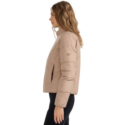 12. Women's jacket 4F F0705 beige 4FRAW25TDJAF0705 083S