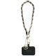 2. Guess GUOUCHSAMC4K Universal Hand Strap Case - Black Saffiano Chain 4G Charm
