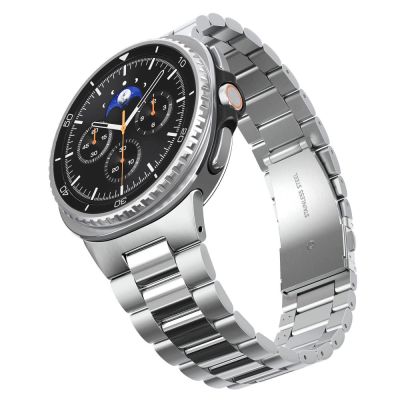 8. Spigen Modern Fit Band for Samsung Galaxy Watch 40/44/46 mm - Silver
