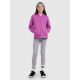 3. Girls' sweatshirt with a zipper and hood 4F 4FJWSS25TSWSF1706-50S
