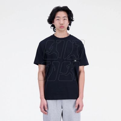 2. New Balance t-shirt Essentials Reimagined Cott M MT31542BK