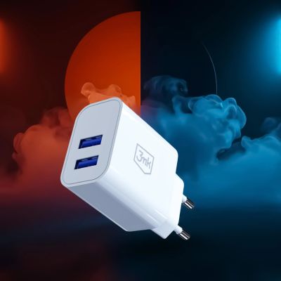 6. 3mk FlowPower 10W 2.4A 2A Wall Charger - White