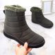 8. Potocki W WOL198A green insulated flat snow boots