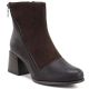Women's insulated ankle boots with a block heel, chocolate M.Daszyński SA269-5