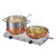 9. ELDOM DOUBLE-PLATE ELECTRIC COOKER PG23 DOPPO 2000W SILVER