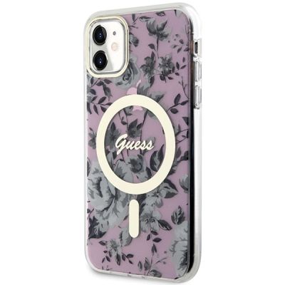 2. Guess GUHMN61HCFWSP iPhone 11 / Xr 6.1" pink/pink hardcase Flower MagSafe