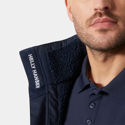 3. Helly Hansen Men's Crew Hooded Pile Jacket 34526 597