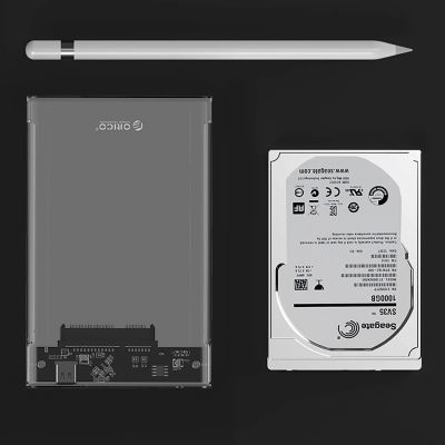 4. Orico 2139C3 2.5" HDD/SSD USB-C 5Gb/s Disk Drive - Transparent