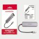8. Axagon HMC-HCR3A 3x USB-A+ HDMI+ SD/microSD USB-C 3.2 Gen 1 hub 20cm Wired USB 3.2 Gen 1 (3.1 Gen 1) Type-C Gray