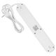 4. MACLEAN POWER STRIP EXTENSION CORD 5 OUTLETS + 3XUSB, 110-240V AC 50/60HZ, 2.1A MAX 2500W, 1.5M, WHITE MCE395W