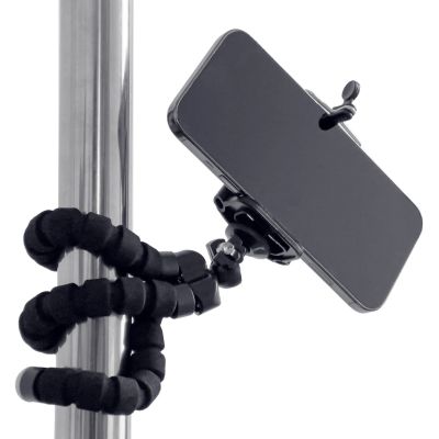 3. Eleastic tripod for a phone and a selfie camera