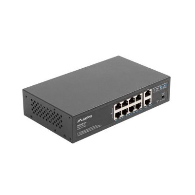 5. Lanberg Switch PoE+ Rack 10"/19" RSFE-8P-2GE-120
