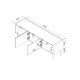5. FELLINI TV cabinet 150x40x52 olive + oiled oak top