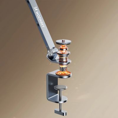 7. Wozinsky WTY0YS1 magnetic holder, 360° rotating, solid, for phone and tablet - gray