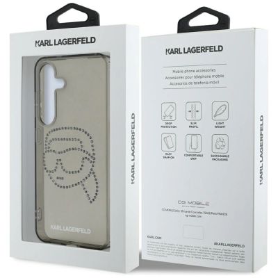 8. Case Karl Lagerfeld Rhinestones Karl Head Logo Samsung Galaxy S25 black