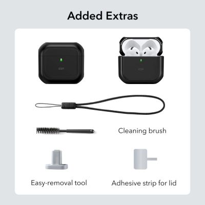 8. ESR Orbit Halolock MagSafe case for Apple AirPods 4 - black